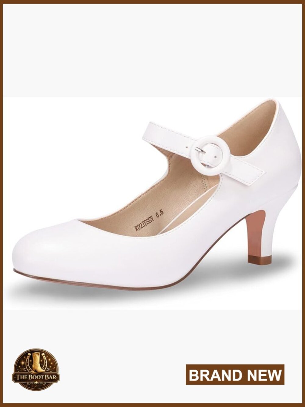 Mary Jane Pumps Kitten Heels Round Toe Buckle Strap Dress Shoes